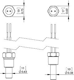 S5TAF S7TAF Temperature Switch Dimension